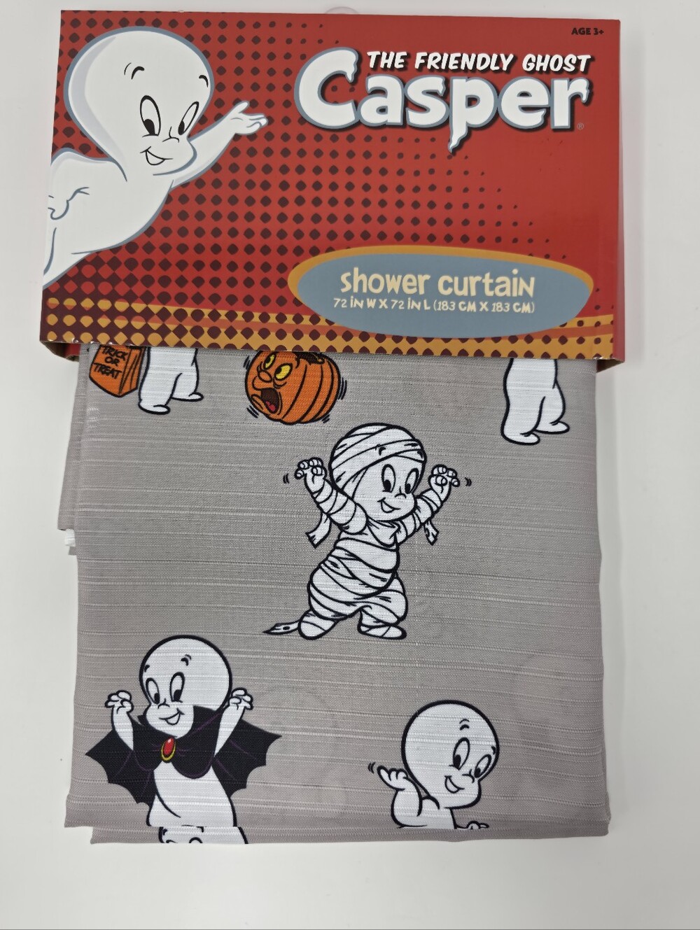 New! Casper The Friendly Ghost Shower Curtain